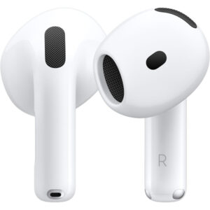 Apple AirPods 4 Wireless Earbuds, Bluetooth Headphones, Personalized Spatial Audio, Sweat, MXP63 1 Year Warranty