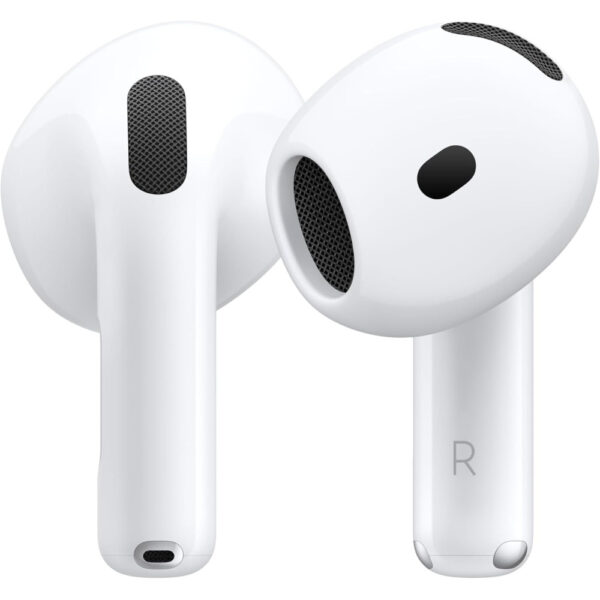 Apple AirPods 4 Wireless Earbuds, Bluetooth Headphones, Personalized Spatial Audio, Sweat, MXP63 1 Year Warranty