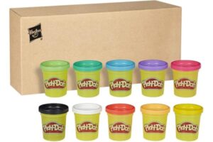 Play-Doh 10 Pack Modeling Compound Case of Colors, 2-Ounce Cans, Kids Toys for 2 Years and Up, Arts and Crafts for Kids, Imagination Toys