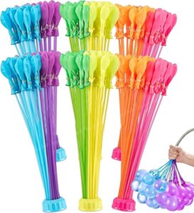 MOMENT Colorful Water Balloons (111pcs/bag) Rapid-Filling Self-Sealing, Easy Fill for Outdoor Family,Party, Friends, Children Summer Fun.