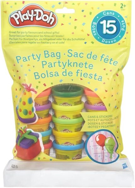 Play-Doh Party Bag, 15 Mini Cans for Kids Party Favors, Classroom Prizes, Toys for 2 Year Olds and Up, Play Doh 1 Ounce Each; Art & Craft Toys For Kids, Great Gift For Boys & Girls